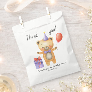 Our Little Bear is turning one Kids Birthday Favour Bag