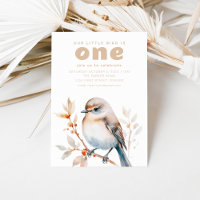 Our Little Bird is Turning One 1st Birthday Invite