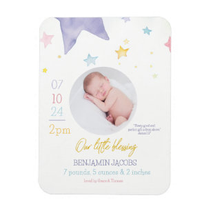 Our Little Blessing Baby Announcement Magnet