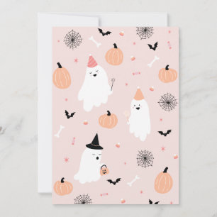 Our Little Boo - 1st Birthday Halloween Invitation