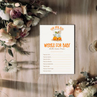 Our Little Boo Baby Shower Wishes for Baby Game