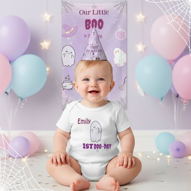 Our Little Boo Halloween 1st Birthday  Baby T-Shirt (Creator Uploaded)