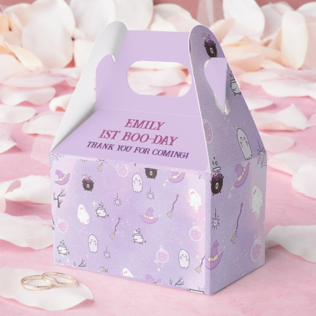 Our Little Boo Halloween 1st Birthday Favour Box (Wedding)