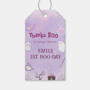 Our Little Boo Halloween 1st Birthday  Gift Tags
