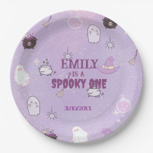  Our Little Boo Halloween 1st Birthday Paper Plate