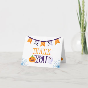 Our Little Boo Halloween 1st Birthday Thank You 