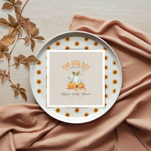 Our Little Boo Is Almost Due Baby Shower Napkins (Creator Uploaded)
