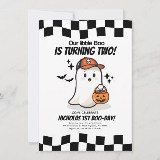 Our Little Boo is turning 2 Birthday Invitation