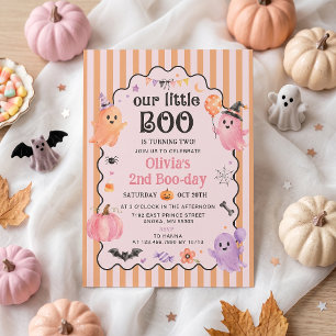 Our Little Boo Is Turning Birthday Invitation 