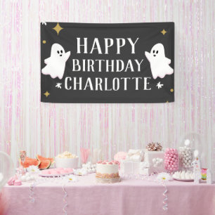 Our Little Boo is Turning Two Birthday  Banner