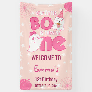 Our Little Boo Turning One, Halloween 1St Welcome Banner