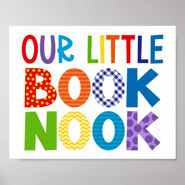 Our Little Book Nook Reading Corner Poster (Front)