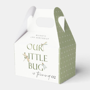 Our Little Bug Green Dragonfly Any Age Birthday Favour Box