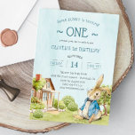 Our Little Bunny is Turning One Birthday Invitation<br><div class="desc">Want to make your baby's first birthday unforgettable? Then our exclusive collection,  customisable by you,  is exactly what you're looking for! Our Little Bunny is Turning One Birthday Invitation.</div>