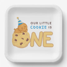Our Little Cookie is One Paper Plates