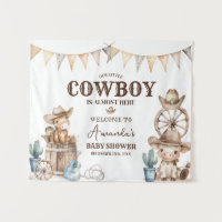 Our Little Cowboy Wild West Baby Shower Welcome