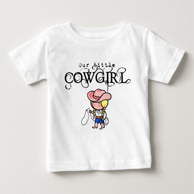 Our Little Cowgirl T-Shirt For Infants (Front)