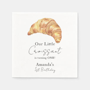Our Little Croissant 1st Birthday Party Napkin