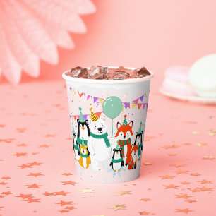 Our Little Cub Arctic Animals Baby Shower Paper Cups