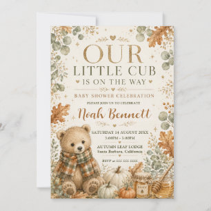 Our Little Cub Baby Shower Invitation