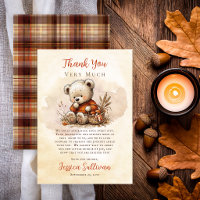 Our Little Cub Fall Teddy Bear Baby Shower