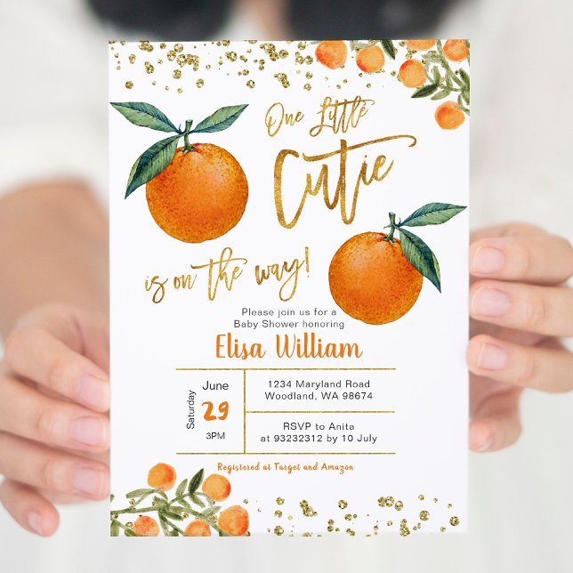 Our little cutie is on the way invitation (Creator Uploaded)