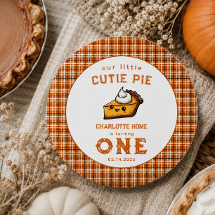 Our Little Cutie Pi Day 1st Birthday 3 Cm Round Badge