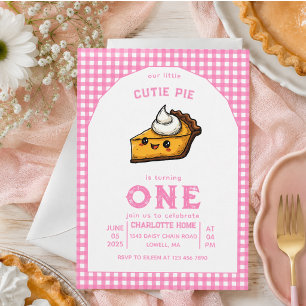 Our Little Cutie Pi Day 1st Birthday Invitation