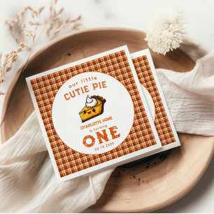 Our Little Cutie Pi Day 1st Birthday Napkin