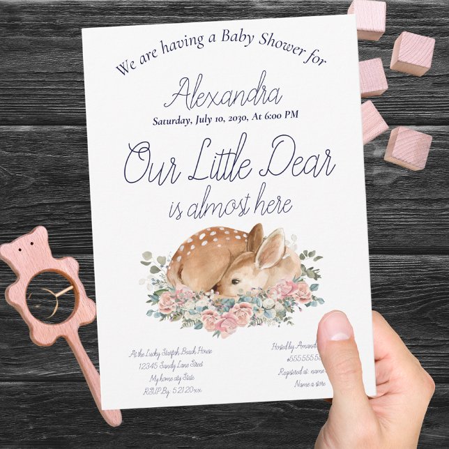 Our little Dear Deer Pink Floral Baby Girl  (Creator Uploaded)