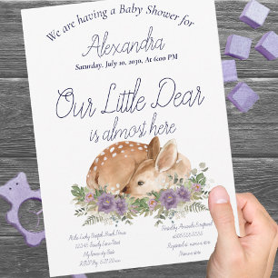 Our little Dear Deer Purple Floral Baby Girl 