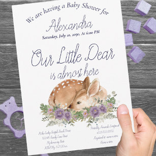 Our little Dear Deer Purple Floral Baby Girl 