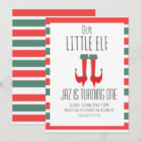 Our Little Elf- Elf Feet First Birthday Party