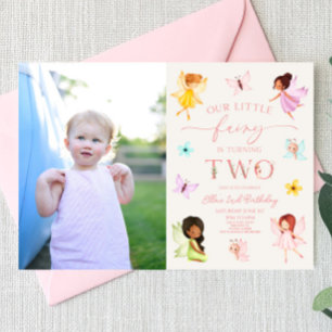 Our Little Fairy Enchanted 2nd Birthday Party Invitation
