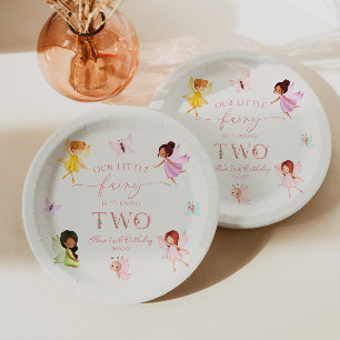 Our Little Fairy Enchanted 2nd Birthday Party Paper Plate