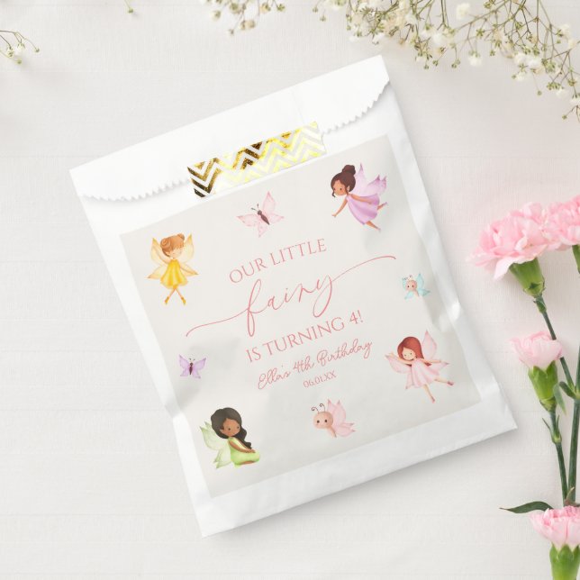 Our Little Fairy Enchanted Fairies Birthday Party Favour Bag (Sealed)