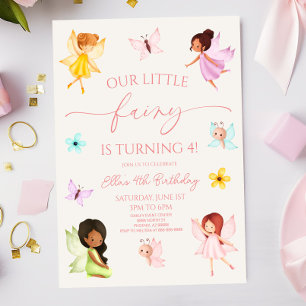 Our Little Fairy Enchanted Garden Birthday Party Invitation