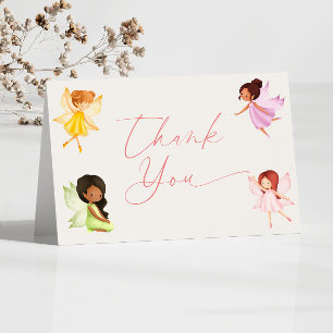 Our Little Fairy Enchanted Garden Birthday Party Thank You Card