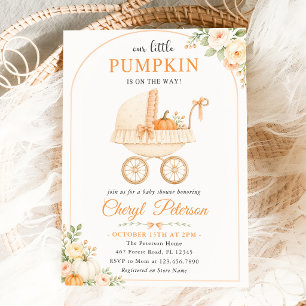 Our Little Fall Pumpkin Baby Shower Invitation