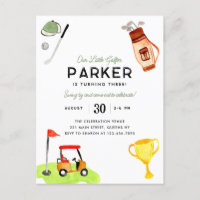 Our Little Golfer Club Bag Cart Kids Golf Birthday