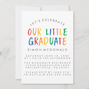OUR LITTLE GRADUATE GRADUATION PARTY INVITATION