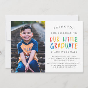 OUR LITTLE GRADUATE GRADUATION THANK YOU CARD