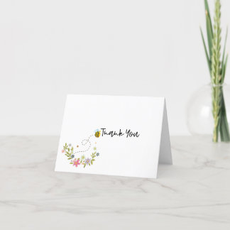 Our Little Honey Bee Thank You Cards