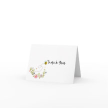 Our Little Honey Bee Thank You Cards
