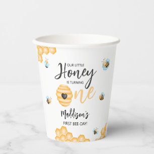 Our Little Honey   First Birthday Paper Cups