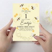 Our little honey is turning one bee birthday