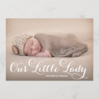 Our Little Lady | Birth Announcement