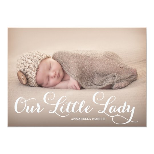 Our Little Lady | Birth Announcement