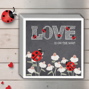 Our Little Love Bug Chalkboard Baby Shower Napkin