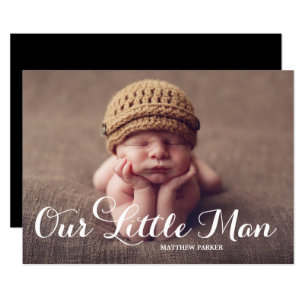 Our Little Man   Birth Announcement